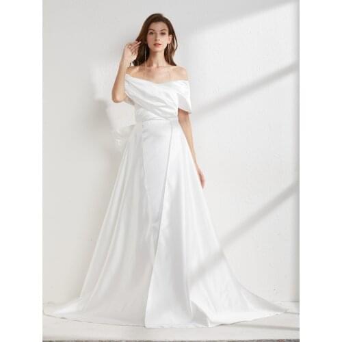 Beautifly Satin Wedding Dresses