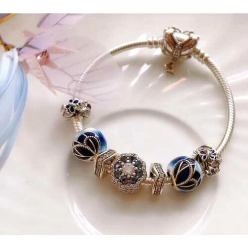 925 Sterling Silver Original 1:1, pandoraable Silver Charm pandora Bracelet, Suitable For Women New pandora Bracelet Jewelry