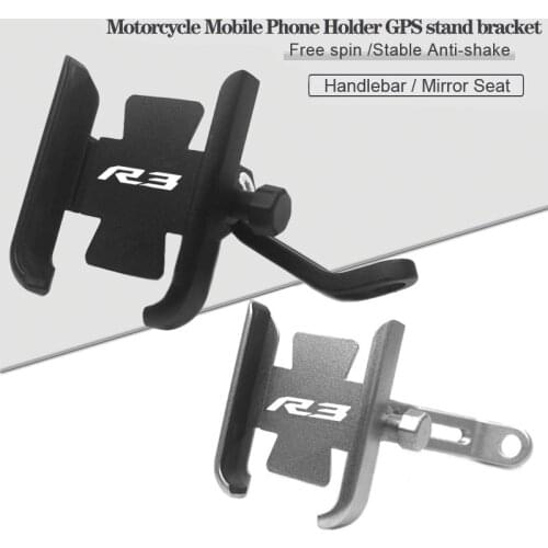 For YAMAHA YZF-R3 YZF R3 YZFR3 2015 2016 2017 2018 2019 2020 Motorcycle CNC Handlebar Mobile Phone Holder GPS stand bracket