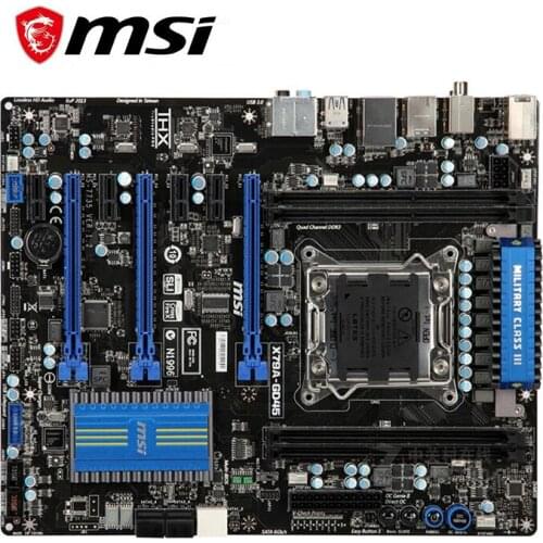 For MSI X79A-GD45 Motherboard LGA 2011 DDR3 For Intel X79A X79M Desktop Mainboard SATA III PCI-E X16 Used