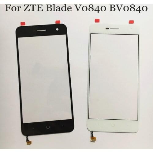 For ZTE Blade V0840 BV0840 touch panel Digitizer Touch Screen Glass BV0840 touch panel with button flex cable Perfect Repair