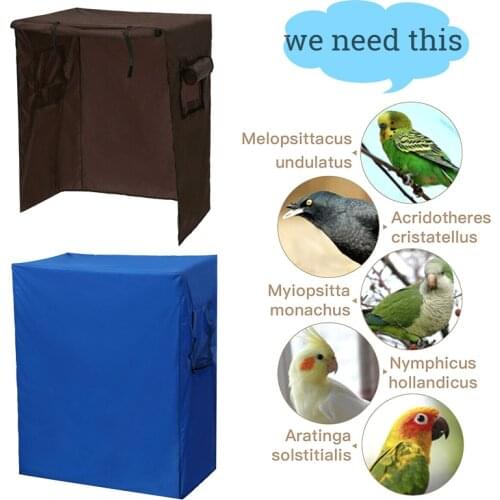 Parrots Aviary Birds Cage Cover Seed Catcher Guard Bag Waterproof Lightweight Protection E2S