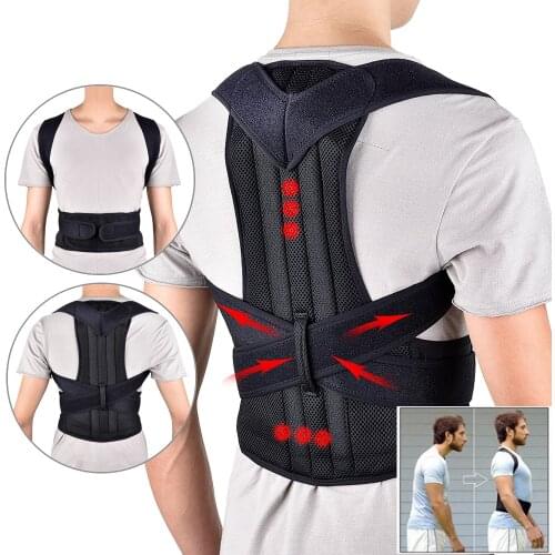 Back Waist Posture Corrector Adjustable Adult Correction Belt Waist Health Trainer Shoulder Lumbar Brace Spine Support Belt Vest