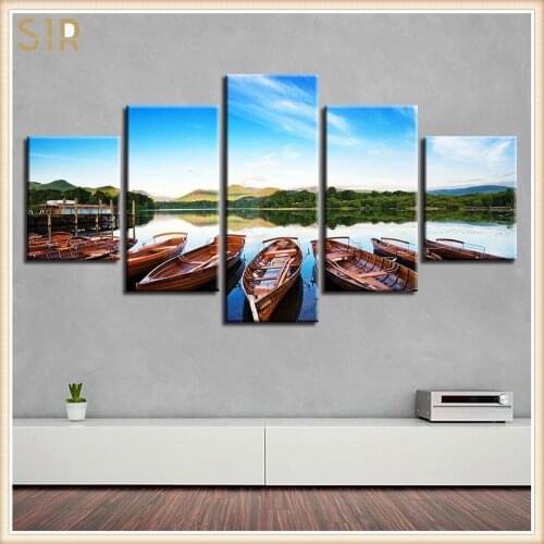 Beautiful Scenery HD Printed 5 Piece Canvas Art Scenery Painting Wall Pictures for Living Room Home Decor Anime Poster Wall Art