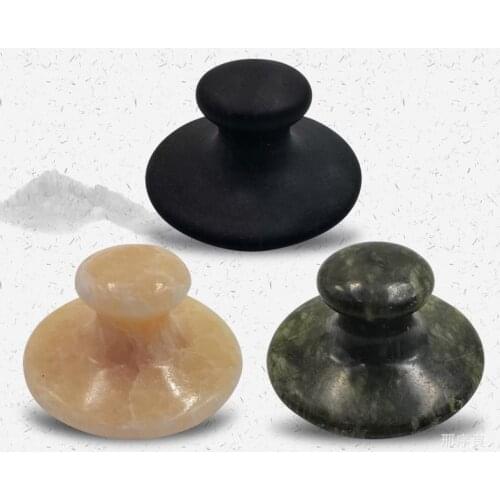 Lava Mushroom Massage Stone basalt Green Jade Facial Body Foot Thin Anti-wrinkle Relaxation Beauty Health Care Tool big size