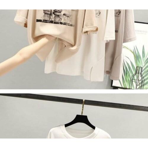 Summer New Style Cut Label Italian Export Womens Back Print Short Sleeve T-shirt Woman Tshirts