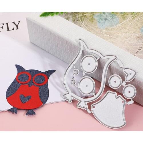 Owl Metal Cutting Dies Scrapbooking DIY Mold Album Cards Making Decorative Crafts Die Cut Knife Mould Paper Cutter Stamping Die