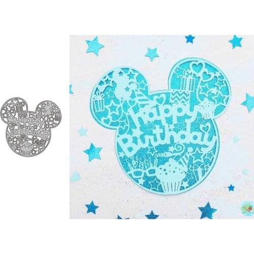 Metal Cutting Dies Happy Birthday for DIY Scrapbooking Album Paper Cards Decorative Crafts Embossing Die Cuts