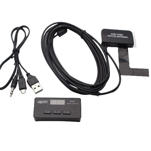 Car DAB module box Digital Audio raido Broadcasting Radio Tuner Amplified Antenna Receiver USB for Stereo Android DVD GPS part