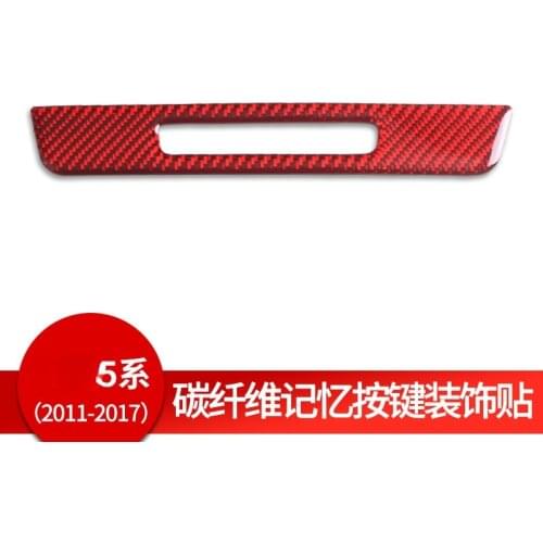 For BMW x5 528 525li F10 carbon fiber Button decoration stickers Interior Accessories Automotive Interior Stickers