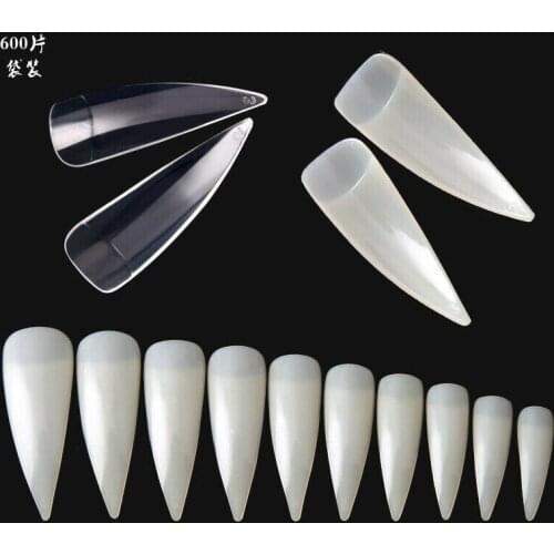 Nail Art Sharp Stiletto Long Claw False Nails Tips Acrylic UV Gel Tool