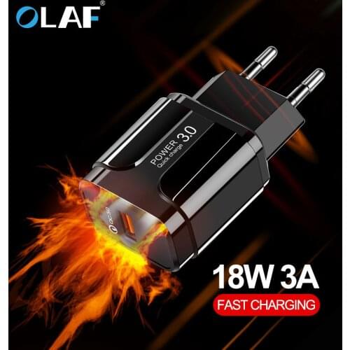 Olaf Quick Charge 3.0 QC3.0 USB US EU Charger Universal mobile phone charger Wall USB Charger Adapter for iPhone Samsung Xiaomi