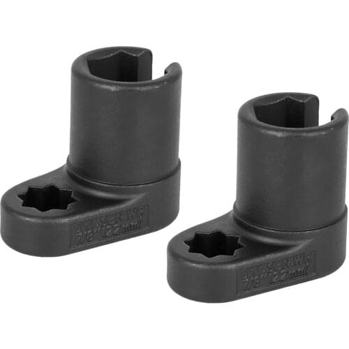 Uxcell 2pcs 22mm 1/2" Drive Oxygen Sensor Socket Universal Puller Removal Tool Preventing Damage to Wires for Car