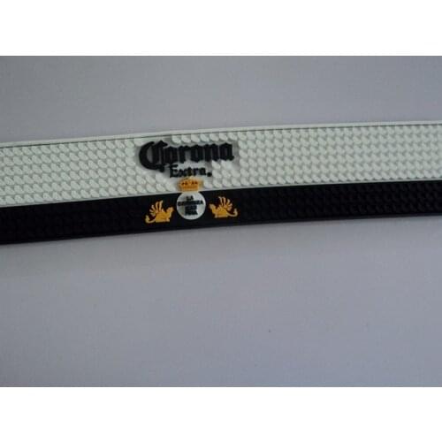 PVC rubber bar beer cup mat non-slip pad home decoration bar black white accessories personalized coaster