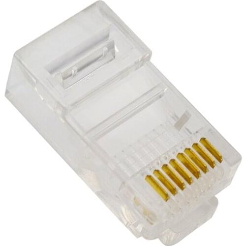 1 PCS Network Connector Plastic CAT5 Modular Jack Network Male Plugs For Network Cable Line