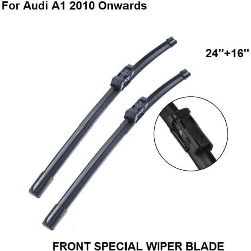 Wiper Blade For Audi A1 2010 Onwards 24''+16'' High Quality Iso9000 Natural Rubber Clean Front Windshield