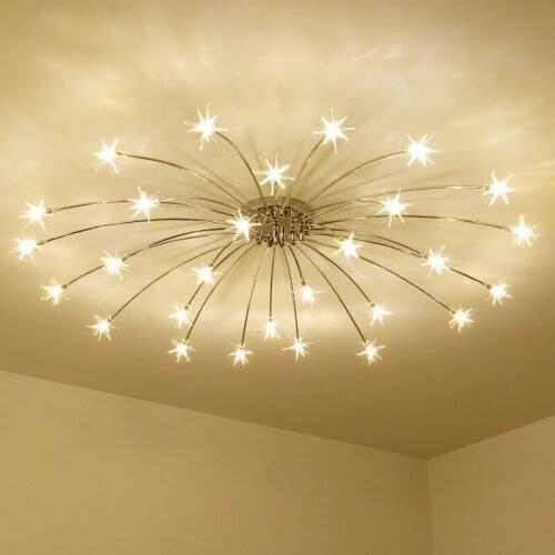 Nordic LED Ceiling Lamp Modern Simple Atmosphere Bedroom Living Room Ceiling Lamp Creative Personality Study Full of Stars Lamps