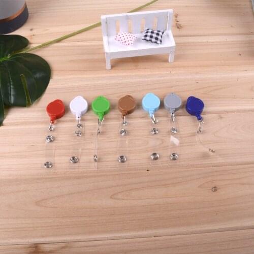 Manufacturer telescopic back clasp anti-loss key telescopic buckle circular creative back clip pull buckle