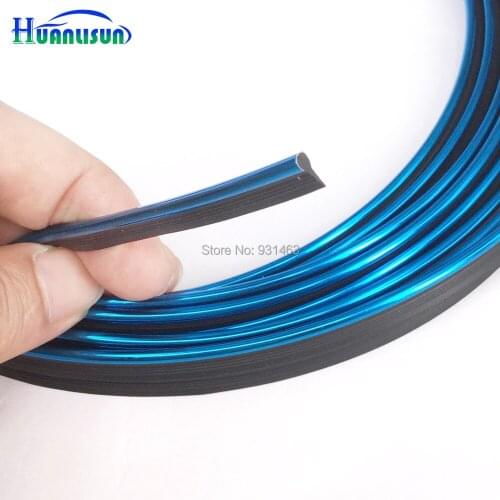 5 meters Universal car-styling Flexible Trim For Car Door Dashboard Air Outlet Steering-wheel Styling Interior Decorative Strip