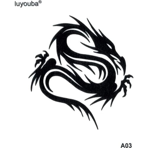 Dragon Waterproof Temporary Tattoos Men Tatuajes Temporales Glitter Tattoo Sleeve Tatoo Henna Tatuagem Art Tattoo Sticker