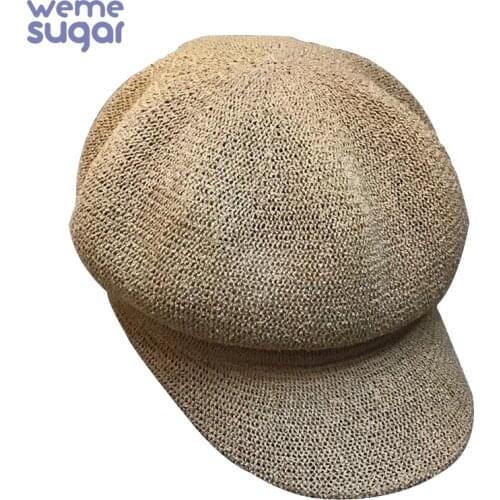 WeMe Fashion Octagonal Cap 0utdoor Sun Hat Adult Straw Hat Visors