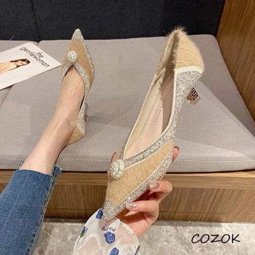 Heels Women Crystal Luxury Party Night Sexy High Heels 2021 Elegant Sexy Fashion Shoes High Heels