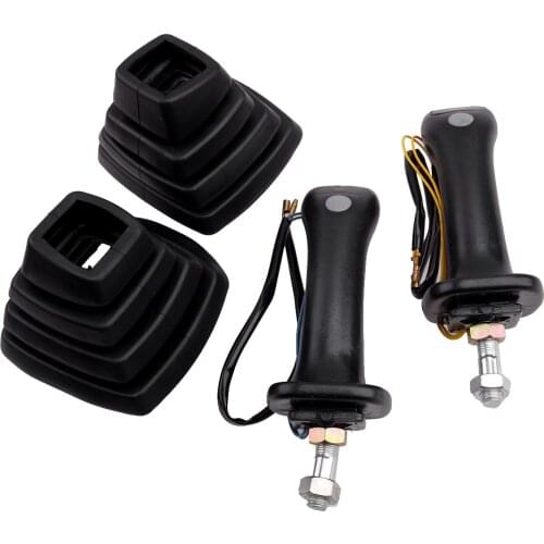 1 Pair Excavator Joystick Handle & Cover Fit for Xugong Yuchai Lovol Longgong Rev o 55/60/65/75-8/80 Black Accessories