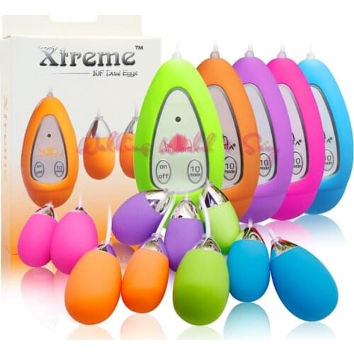 10 Frequency Dual Vibration Remote Control Vibrating Egg G Spot Massager Bullet Vibrator Sex Products Erotics Toys For Women