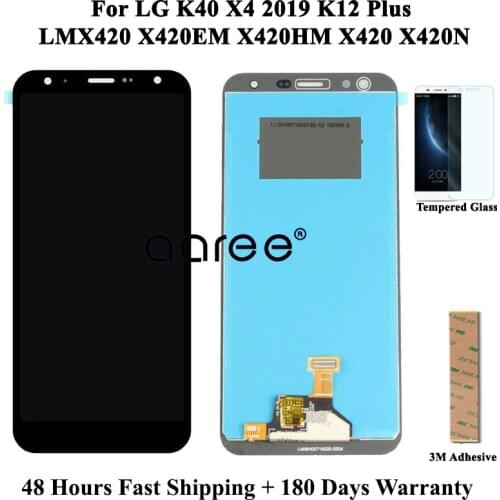 100% tested LCD Display For LG K40 LCD For LG X4 2019 LMX420 display LCD Screen Touch Digitizer Assembly With Fingerprint