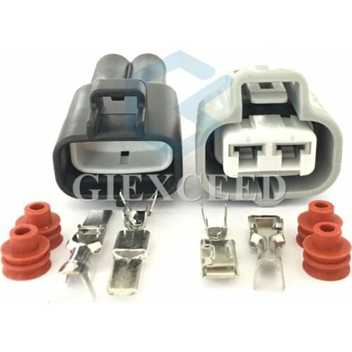 2 Sets 2 Pin 11410 6189-0425 6188-0259 Hydraulic Motor Plug Automotive Female HID Cable Socket For Toyota