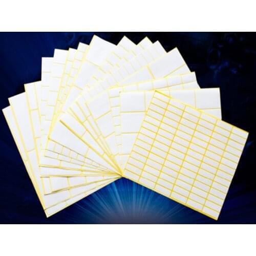 3bags 8X20mm White colour Square design kraft Blank Sealing sticker DIY gift package label paper stickers