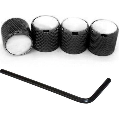 4pcs Metal Guitar Bass Dome Tone Knobs for Electric Guitar Volume Control Knobs Stringed Instruments Accessori Guitar Parts