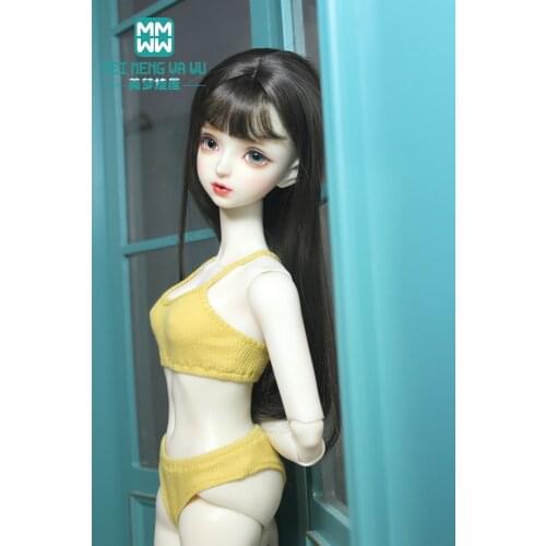 BJD Doll clothes Accessories 58-60CM 1/3 SD DD Toys Ball Jointed Doll Fashion sling underwear set yellow, pink, red, white