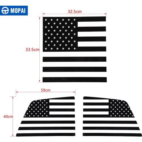 MOPAI Car Stickers for Ford F150 2009+ Car Exterior Rear Window Windshield Decoration Cover for Ford F150 Raptor 2009-2014