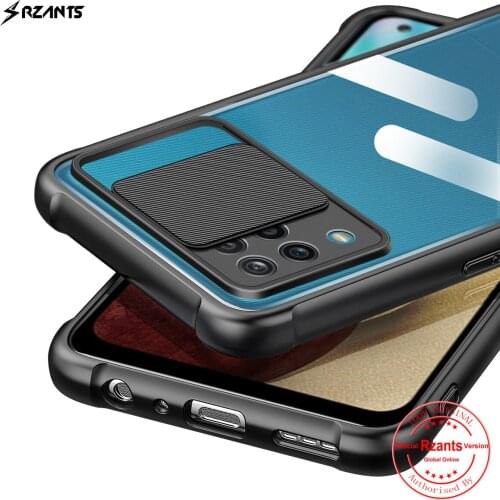 Rzants For Samsung Galaxy A12 Galaxy M12 Case [Protection Lens] Hybrid Shockproof Slim Transparent Clear Thin Cover Phone Shell