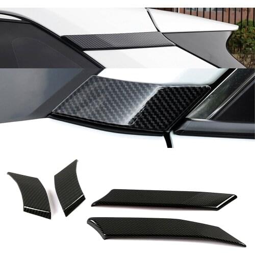 For Toyota Rav 4 Rav4 2019 2020 Carbon Fiber Color Car Door Window Bracket A Pillar Protection Cover C Pillar Trim ABS Sticker