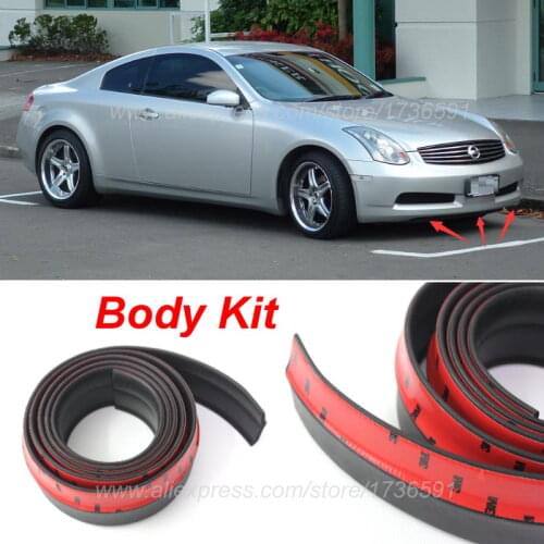 For Nissan Skyline GT R GTR R30 R31 R32 R33 R34 V35 / Bumper Lips / Spoiler / Front Tapes / Body Kit / Thick lips / Side skirts
