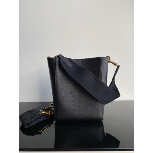 Head leather wide single shoulder strap large capacity female Tote Shopping Bag cross Bucket Bag