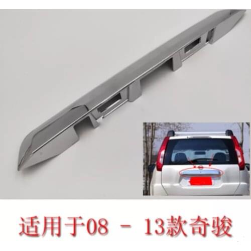 For Nissan X-Trail XTrail T31 2008-2013 ABS Chrome Rear Trunk Lid Trim Cover trim Trunk Lid Cover Trim Accessories