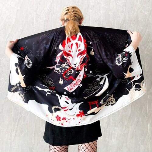 Kimono Women Haori Yukata Female Japanese Kimono Cardigan Cosplay Kawaii Soft Girl Shirt Japan Clothes WomenS Kimono Shirt 2021
