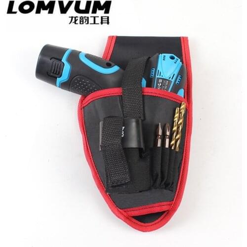 LOMVUM 12V 16.8v screwdriver pocket rechargeable electric drill kit bag electrician portable tool bag Handbag ( NO Drill )