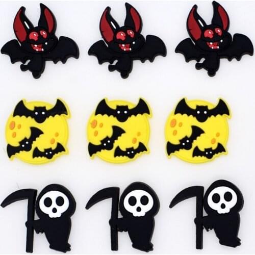 Mixed Halloween Numbers 0-9 English 26 Letters Glasses Flyings Saucer Game Console Handle Shoe Ornaments Kids Gifts