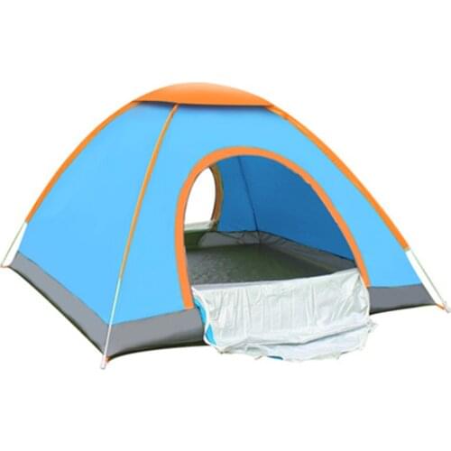 Outdoor automatic tent quickly open two people single-door two-door tour must be light and easy to carry