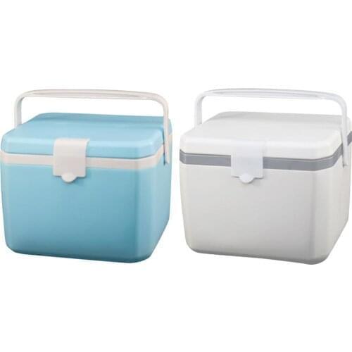 6L PU Foam Material Picnic Refrigerator Portable Handle Sealed Incubator Suitable Outdoor Self-driving Travel Fishing Camping