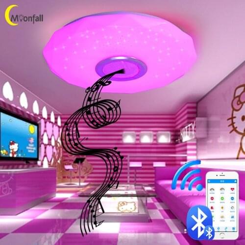 Cmoonfall Lampara Led Techo Bluetooth Music Ceiling Lights Luces Para Habitacion Lamp Decorativas Lampy Sufitowe Plafonniers