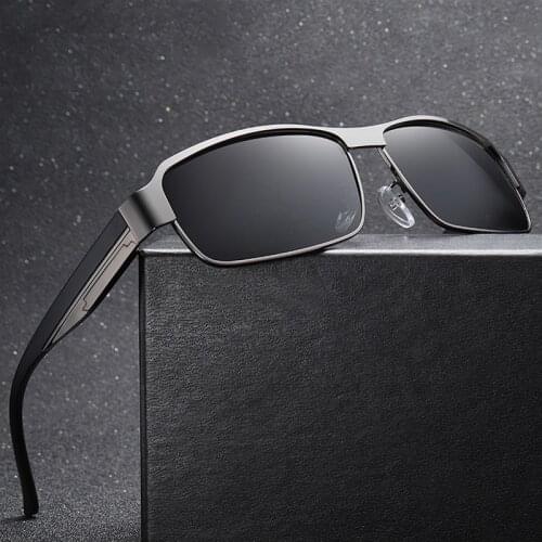 Luxury Mens Polarized Sunglasses Men Driving Fishing Designer Sun Glasses For Man Metal Vintage Goggles Shades Anti-glare UV400