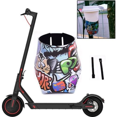 Cartoon Printed Electric Scooter MTB Road Bicycle Water Cup Bottle Holder Bag Bolsa Botella Termica Thermos Baby Bottle Holder