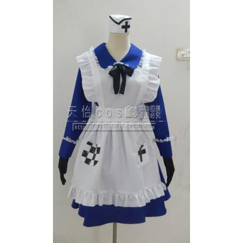 2016 APH Axis Powers Hetalia Rosa Kirkland Uniform Maid Apron Dress Anime Cosplay Costumes