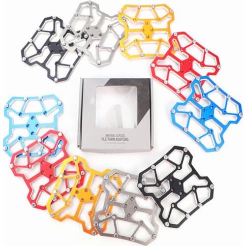 Bicycle Self-Locking Pedal Flat Aluminum Alloy Pedal Quick Release Locking Plate Bike Parts