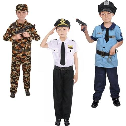 Doctor Enfant Pretend Play Toys Nurse Professional Role Playing Costume For Worker fire pilot lawyer for Children
